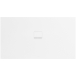 Villeroy & Boch Squaro infinity kunststof douchebak quaryl rechthoekig - 180x100x4cm - zonder onderstel - voor alle installatietypen - Stone White (mat wit) SW228361