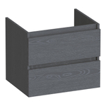 BRAUER Joy wastafelonderkast 60 2 softclose lades - greeploos - 1 sifon uitsparing - Timber Grey SW1201177
