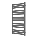 Plieger Tarante Nexus elektrische designradiator - 124.5x50cm - 600W - zilver metallic SW1027374