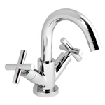 Plieger Cross robinet de lavabo avec bec haut orientable avec poignées en croix chrome SW243170