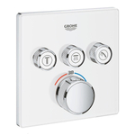 Grohe SmartControl Inbouwthermostaat - 4 knoppen - vierkant - wit SW104931