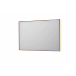 INK SP32 spiegel - 120x4x80cm rechthoek in stalen kader incl indir LED - verwarming - color changing - dimbaar en schakelaar - geborsteld koper SW955865