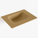 Mondiaz LEX Lave-main - 40x30x0.9cm - lavabo au centre - sans trou de robinet - Solid Surface - pour meuble lave mains - Oro SW1025898