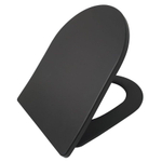 Wiesbaden Shade slim Abattant WC softclose et quick release mat noir SW385135