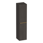 BRAUER Elevate armoire de salle de bains - 160x35x35cm - sans poignées rapportées - 2 portes - ouvrant à gauche ou à droite - Timber Anthracite SW1200020