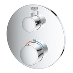 GROHE Grohtherm set de finition pour mitigeur thermostatique avec robinet d'arrêt/inverseur chrome SW236916