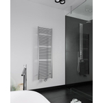 Instamat Inox Radiateur de salle de bain droit Électrique H 1565 x L 605Mm Inclus. Consoles murales Acier inoxydable brossé SW699836