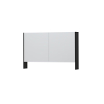 Ink spk3 armoire de toilette avec portes à double miroir, 2 portes avec étagère ouverte et prise/interrupteur SW440220