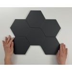 Terravito Bereno wand- en vloertegel - 15x17cm - 9mm - Zeshoek - Zwart mat SW476707