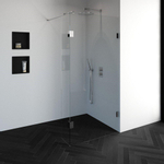 BRAUER Void inloopdouche helder glas 100x200 met 30 zijwand incl. glascoating chroom SW223875