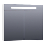 BRAUER Promise Deluxe armoire de toilette – 80 x 70 x 15 cm – LED directe – Blanc haute brillance SW2956
