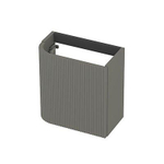 INK Concept R Fonteinonderkast - 40x22x40cm - 1 deur - rechtsdraaiend - afgeronde hoek - gefreesd - mdf lak - mat beton groen SW1406153