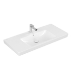 Villeroy & Boch Subway 2.0 lavabo-meuble - meulé 100x47cm - avec trou de robinet avec trop-plein ceramic+ blanc 1025015