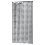 Sealskin Hammam Rideau de douche PEVA 180x200 cm Transparent/Argent SW23136