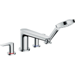 Hansgrohe Talis e Afdekset - 4 gats badrandcombinatie - hoogglans chroom SW31954