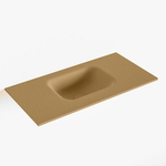 Mondiaz LEX Fontein - 60x30x0.9cm - wasbak midden - zonder kraangaten - voor toiletmeubel - Solid surface - Oro SW1025912