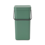 Brabantia Sort & Go Afvalemmer - 16 liter - hengsel - met beugel - fir green SW1117367