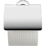 Duravit Starck T Toiletrolhouder - met klep - hoogglans chroom SW297090
