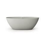 Zeza Element Vrijstaand Bad - 175x76x60cm - solid surface - mat licht grijs SW1208809