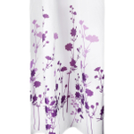 Differnz Rideau de douche Folia Polyester 180x200cm Blanc/ Violet SW471237