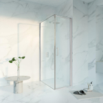 Fortifura Galeria Douchecabine - 60x100x200 - Profiel veiligheidsglas - antikalk - hoogglans chroom SW1444079