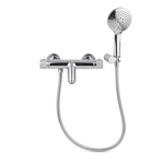 Adema Sparkle 2.0 thermostatische bad-/douchekraan - handdouche - 3 standen - met houder - inclusief doucheslang - chroom SW769624