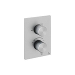Crosswater 3ONE6 Mitigeur thermostatique encastré - 2 boutons - 2 fonctions - Inox SW876095