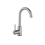 Fortifura Calvi wastafelkraan - hoog - draaibare - uitloop - PVD - geborsteld RVS SW809348