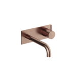 Hotbath Cobber Afbouwdeel - voor wastafelkraan - 18cm uitloop - PVD - geborsteld koper SW1117856