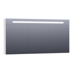 BRAUER Promise Deluxe Armoire toilette 60x70x15cm avec 1 porte droite et éclairage LED Blanc mat SW84356