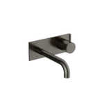 Hotbath Cobber Afbouwdeel - voor wastafelkraan - 18cm uitloop - verouderd ijzer zwart SW1117794