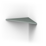 Looox Storage collection Étagère - 30x22x1cm - triangulaire - vert doux mat SW1443999