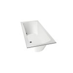 Xenz Lagoon Duobad - 170x75x53 - afvoer Midden - acryl - wit SW102938