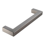 BRAUER Poignée de meuble en saillie - 12,8cm - modèle C - matériau inox - aluminium SW20776