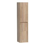 Saniclass Solution Badkamerkast - 160x35x35cm - 2 links- rechtsdraaiende deur - hout - grey oak SW392923