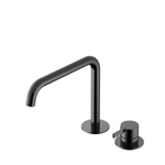 Hotbath Ace Mitigeur de lavabo - posé - bec orientable - 2 trous - PVD - noir poli SW1117601