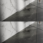 Brauer Caniveau de douche - 60x7.5cm - bride murale - grille à carreler réversible - inox - inox - inox brossé SW771565