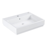 Grohe Cube Keramiek Opzetwastafel - 60x49cm - met kraangat en overloop - PureGuard - wit SW205858