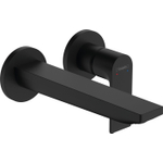 Hansgrohe Rebris e 1 greeps wastafelkraan - inbouw - wandmontage - met uitloop 20 cm - mat zwart SW796583
