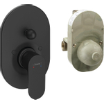 Hansgrohe Rebris s Mitigeur bain encastré monotrou mat noir SW803145