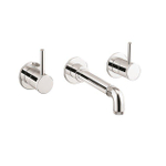 Crosswater MPRO INDUSTRIAL Wastafelkraan - inbouw - 3 gats - zonder waste uitloop - 20cm - hoogglans chroom SW451394