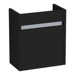 BRAUER Future Fonteinonderkast - 40x45x22cm - 1 linksdraaiende deur - greep - MDF - mat zwart SW370898