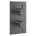 Crosswater MPRO 2 Robinet de baignoire - encastré - vertical - 2 fonctions - Gunmetal SW928256