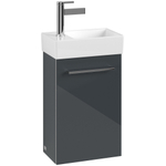 Villeroy & Boch Avento meuble sous-lavabo 1 porte 34x51.4x20.2cm gauche crystal grey SW448409