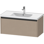 Duravit Ketho.2 Wastafelonderbouwkast - met 1 lade - 98.4x45.5x44cm - met greep antraciet - linnen mat SW773155