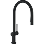 Hansgrohe Talis m54 1 greeps keukenkraan - 210 uittrekbare vdche - 2 straalsoorten - mat zwart SW402558