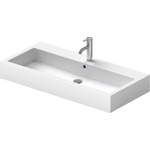 Duravit Vero wastafel onderzijde geslepen 100x47cm met kraangat en overloop wit 0290116