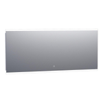 BRAUER Jasper miroir – 160 x 70 cm – LED directe en haut – à intensité variable, commande tactile – Aluminium SW278189