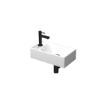 Proline jeu de lave-mainss en porcelaine robinetterie pour lavabo à gauche robinet design siphon bouchon de vidange inclus fixation SW350653