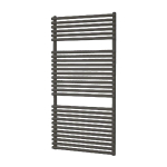 Plieger Florian Nxt M radiateur design simple horizontal avec raccordement central 1216x600mm 750W noir mat SW224507
